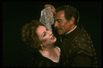 Aideen O'Kelly as Emilia and Christopher Plummer as Iago in a scene from the Broadway revival of the play "Othello." (New York)