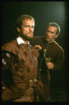 L-R) Kelsey Grammer as Cassio and Christopher Plummer as Iago in a scene from the Broadway revival of the play "Othello." (New York)