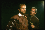 L-R) Kelsey Grammer as Cassio and Christopher Plummer as Iago in a scene from the Broadway revival of the play "Othello." (New York)