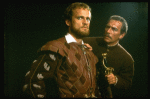 L-R) Kelsey Grammer as Cassio and Christopher Plummer as Iago in a scene from the Broadway revival of the play "Othello." (New York)