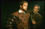 L-R) Kelsey Grammer as Cassio and Christopher Plummer as Iago in a scene from the Broadway revival of the play "Othello." (New York)