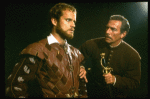 L-R) Kelsey Grammer as Cassio and Christopher Plummer as Iago in a scene from the Broadway revival of the play "Othello." (New York)