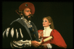 Raymond Skipp and Dianne Wiest in a scene from the Broadway revival of the play "Othello"