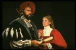 Raymond Skipp and Dianne Wiest in a scene from the Broadway revival of the play "Othello"