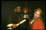 James Earl Jones, Raymond Skipp, and Dianne Wiest in a scene from the Broadway revival of the play "Othello"
