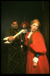 James Earl Jones, Raymond Skipp, and Dianne Wiest in a scene from the Broadway revival of the play "Othello"
