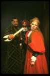 James Earl Jones, Raymond Skipp, and Dianne Wiest in a scene from the Broadway revival of the play "Othello"