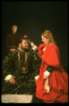 L-R) Christopher Campbell, James Earl Jones and Dianne Wiest in a scene from the Broadway revival of the play "Othello." (New York)
