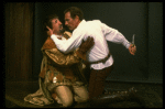 Graeme Campbell and Christopher Plummer in a scene from the Broadway revival of the play "Othello"