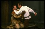 L-R) Raymond Skipp and Christopher Plummer in a scene from the Broadway revival of the play "Othello." (New York)