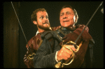 L-R) Kelsey Grammer and Richard Dix in a scene from the Broadway revival of the play "Othello." (New York)