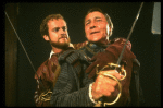 L-R) Kelsey Grammer and Richard Dix in a scene from the Broadway revival of the play "Othello." (New York)