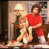 L-R) Actresses Sally Struthers and Rita Moreno in a scene from the Broadway revival of the play "The Odd Couple." (New York)