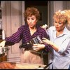 R-L) Actresses Sally Struthers and Rita Moreno in a scene from the Broadway revival of the play "The Odd Couple." (New York)