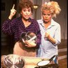 R-L) Actresses Sally Struthers and Rita Moreno in a scene from the Broadway revival of the play "The Odd Couple." (New York)