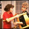 R-L) Actresses Sally Struthers and Rita Moreno in a scene from the Broadway revival of the play "The Odd Couple." (New York)