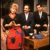 L-R) Actors Sally Struthers, Lewis J. Stadlen and Tony Shalhoub in a scene from the Broadway revival of the play "The Odd Couple." (New York)