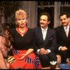 L-R) Actors Sally Struthers, Lewis J. Stadlen and Tony Shalhoub in a scene from the Broadway revival of the play "The Odd Couple." (New York)