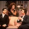 L-R) Actors Lewis J. Stadlen, Rita Moreno and Tony Shalhoub in a scene from the Broadway revival of the play "The Odd Couple." (New York)