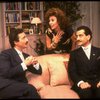 L-R) Actors Lewis J. Stadlen, Rita Moreno and Tony Shalhoub in a scene from the Broadway revival of the play "The Odd Couple." (New York)