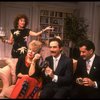 L-R) Actors Rita Moreno, Sally Struthers, Lewis J. Stadlen and Tony Shalhoub in a scene from the Broadway revival of the play "The Odd Couple." (New York)