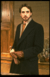 Actor Jeremy Irons in a scene from the Broadway production of the play "The Real Thing." (New York)
