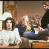 L-R) Actors Christine Baranski, Cynthia Nixon and Jeremy Irons in a scene from the Broadway production of the play "The Real Thing." (New York)