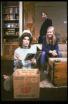 L-R) Actors Christine Baranski, Cynthia Nixon and Jeremy Irons in a scene from the Broadway production of the play "The Real Thing." (New York)