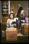 L-R) Actors Christine Baranski, Cynthia Nixon and Jeremy Irons in a scene from the Broadway production of the play "The Real Thing." (New York)