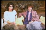 L-R) Actresses Christine Baranski and Glenn Close in a scene from the Broadway production of the play "The Real Thing." (New York)