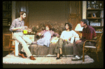 L_R) Actors Jeremy Irons, Glenn Close, Christine Baranski and Kenneth Welsh in a scene from the Broadway production of the play "The Real Thing." (New York)