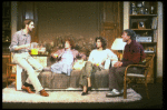 L_R) Actors Jeremy Irons, Glenn Close, Christine Baranski and Kenneth Welsh in a scene from the Broadway production of the play "The Real Thing." (New York)