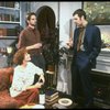 L-R) Actors Glenn Close, Jeremy Irons and Vyto Ruginis in a scene from the Broadway production of the play "The Real Thing." (New York)