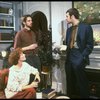L-R) Actors Glenn Close, Jeremy Irons and Vyto Ruginis in a scene from the Broadway production of the play "The Real Thing." (New York)