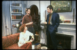 L-R) Actors Glenn Close, Jeremy Irons and Vyto Ruginis in a scene from the Broadway production of the play "The Real Thing." (New York)