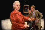 L-R) Actresses Jessica Tandy and  Glenda Jackson in a scene from the Broadway production of the play "Rose." (New York)