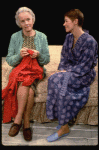 L-R) Actresses Jessica Tandy and  Glenda Jackson in a scene from the Broadway production of the play "Rose." (New York)