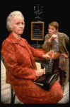 L-R) Actresses Jessica Tandy and  Glenda Jackson in a scene from the Broadway production of the play "Rose." (New York)