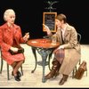 L-R) Actresses Jessica Tandy and  Glenda Jackson in a scene from the Broadway production of the play "Rose." (New York)