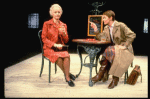 L-R) Actresses Jessica Tandy and  Glenda Jackson in a scene from the Broadway production of the play "Rose." (New York)
