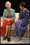 L-R) Actresses Jessica Tandy and  Glenda Jackson in a scene from the Broadway production of the play "Rose." (New York)