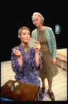R-L) Actresses Jessica Tandy and  Glenda Jackson in a scene from the Broadway production of the play "Rose." (New York)