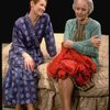 R-L) Actresses Jessica Tandy and  Glenda Jackson in a scene from the Broadway production of the play "Rose." (New York)