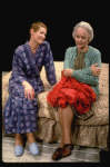 R-L) Actresses Jessica Tandy and  Glenda Jackson in a scene from the Broadway production of the play "Rose." (New York)
