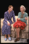 R-L) Actresses Jessica Tandy and  Glenda Jackson in a scene from the Broadway production of the play "Rose." (New York)