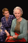 R-L) Actresses Jessica Tandy and  Glenda Jackson in a scene from the Broadway production of the play "Rose." (New York)