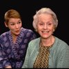 R-L) Actresses Jessica Tandy and  Glenda Jackson in a scene from the Broadway production of the play "Rose." (New York)