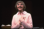 Actress Margaret Hilton in a scene from the Broadway production of the play "Rose." (New York)