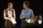 L-R) Actresses Glenda Jackson and Beverly May in a scene from the Broadway production of the play "Rose." (New York)