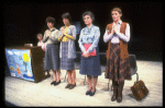 L-R) Actresses  Margaret Hilton, Cynthia Crumlish, Lori Cardille, Beverly May and Glenda Jackson in a scene from the Broadway production of the play "Rose." (New York)